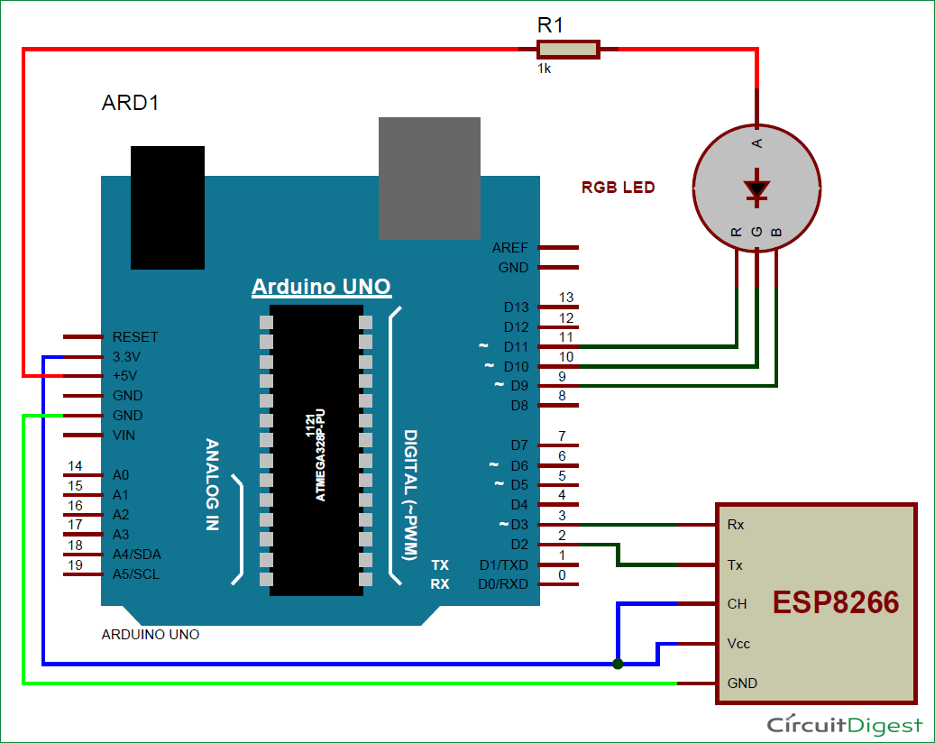 wifi controlled RGB led flasher circuit-diagram