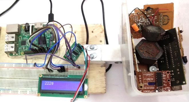 IoT-Raspberry-Pi-smart-container-using-load-cell-and-HX711
