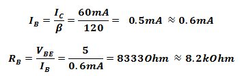 NPN base current calculations