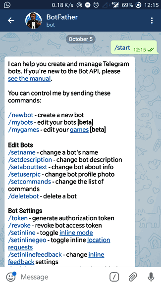 fatherbot creating new telegram bot for raspberry-pi
