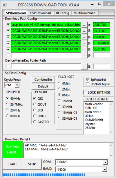 flashing-ESP8266-memory