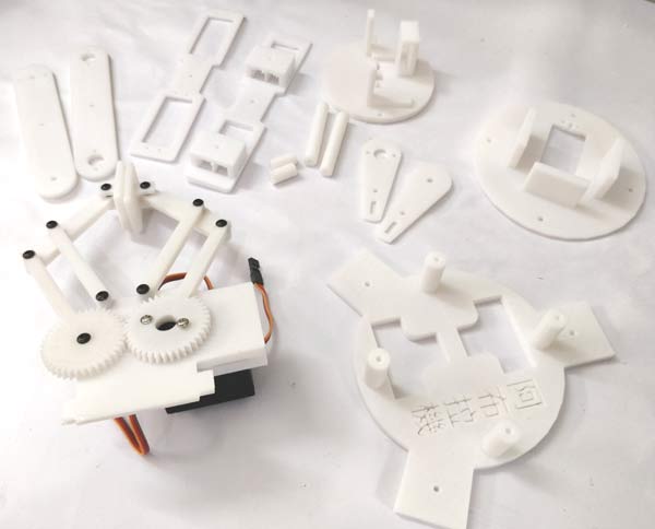 3D printed parts of Robotic arm