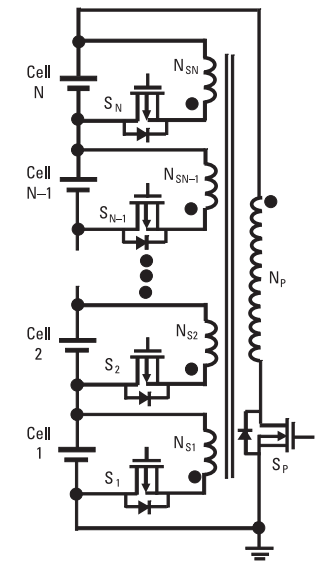Active Cell Balancing using Flyback based Inductive Converter
