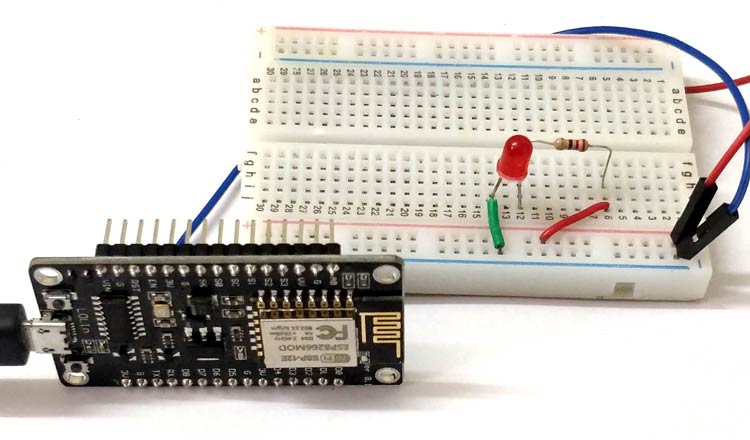 Circuit Hardware for IoT based Alexa Voice Controlled LED using Raspberry Pi and ESP12