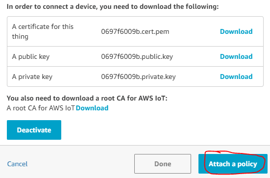 Download and save the certificates