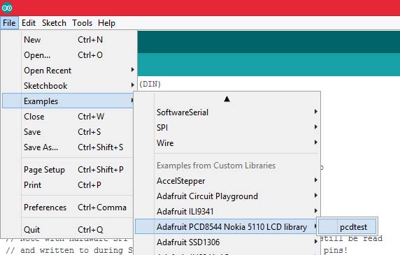 Example for pcdtest in arduino library