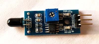 Fire or flame sensor module