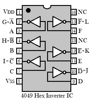 IC 4049 pinout