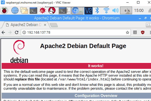 Installing Apache on RaspberryPi