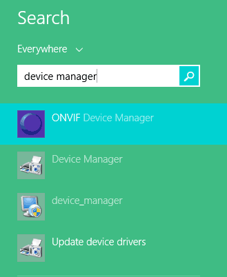 Search for device manager