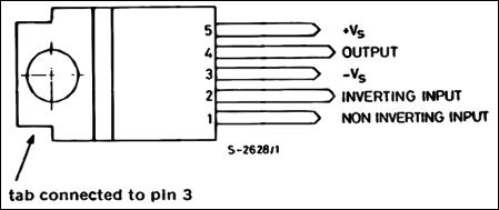 TDA2040 Pinout