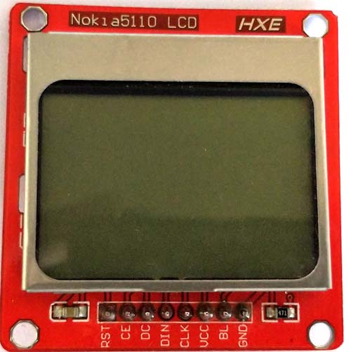 nokia 5110 graphical lcd display