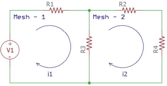 Find current in Circuit using Mesh Analysis