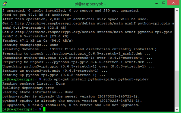 Installed SPIDEV Package in Pi for Lora