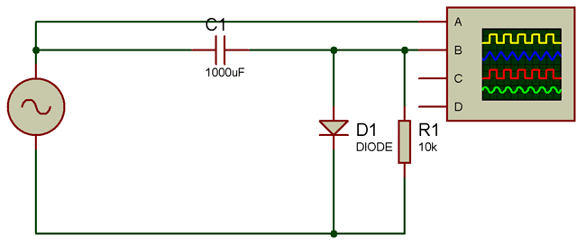 Negative Clamper Circuit Diagram