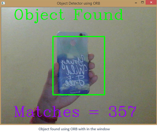 Object Found using ORB in OpenCV