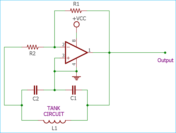 Op-Amp Based Colpitts Oscillator
