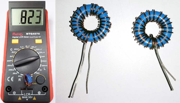 Oscilloscope to measure the value of Inductor