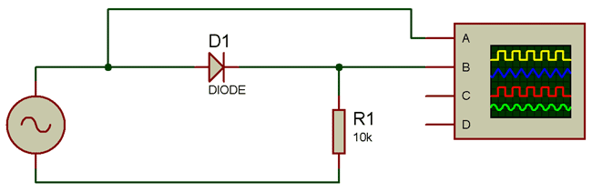 Series Negative Clipper Circuit Diagram