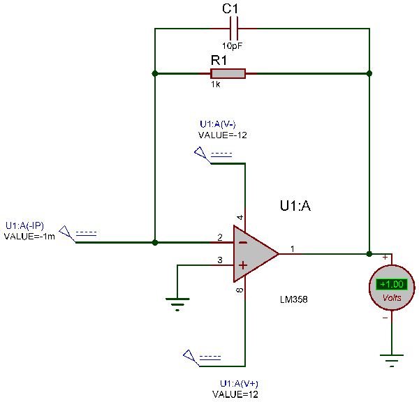 Simulation for Transimpedance Amplifier Current to Voltage Converter