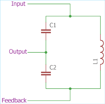 Tank Circuit for Colpitts Oscillator