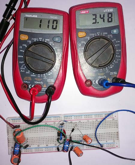 Testing Transformerless LED Driver Circuit with 110AC