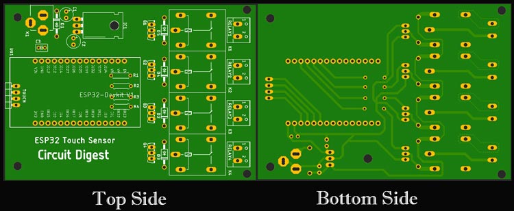 Capacitive Touch Sensor PCB Board