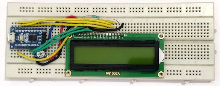 Interface LCD with STM8 Microcontroller