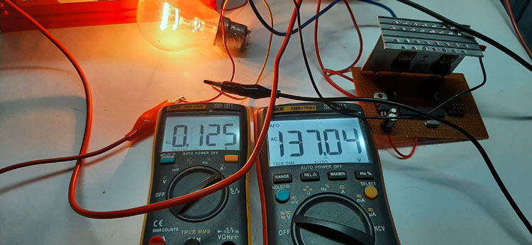 SPWM Inverter's Output Power Consumption