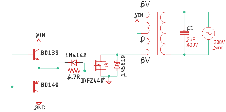 SPWM Inverter Working Circuit