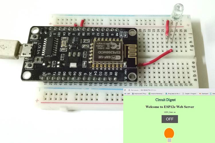 NodeMCU Webserver to Control LED