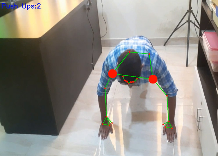 Raspberry Pi based Pushup Counter
