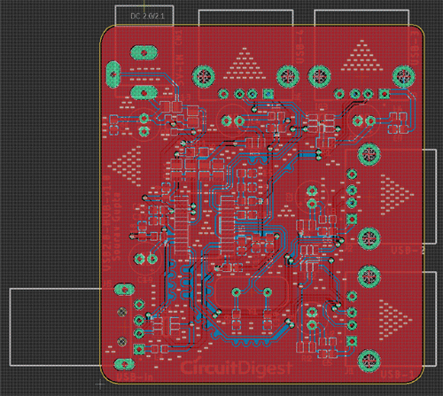 DIY USB Hub PCB