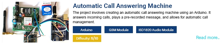 Automatic Call Answering Machine