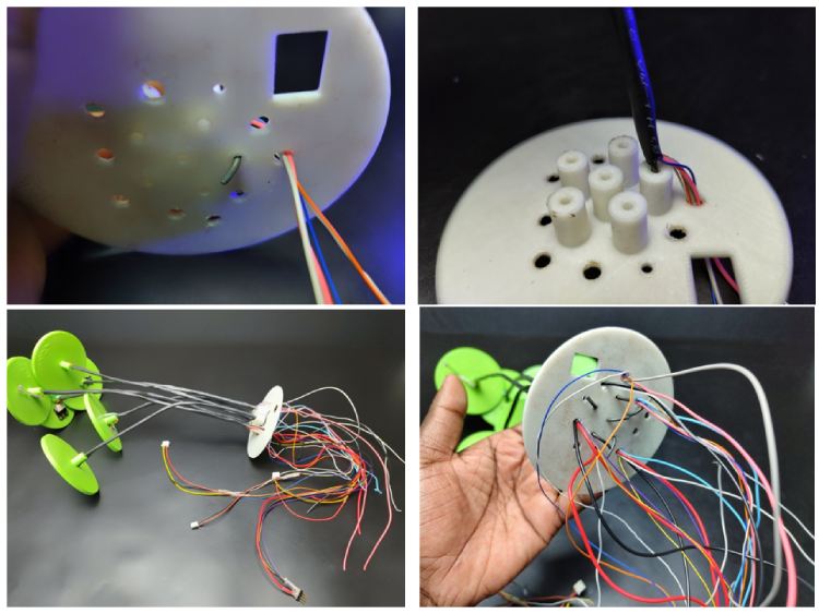 Fixing Wires on Base Plate