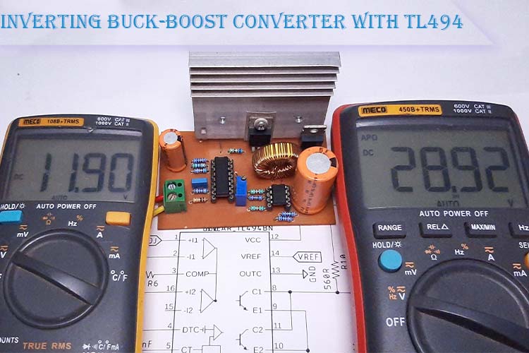 Inverting Buck-Boost Converter with TL494