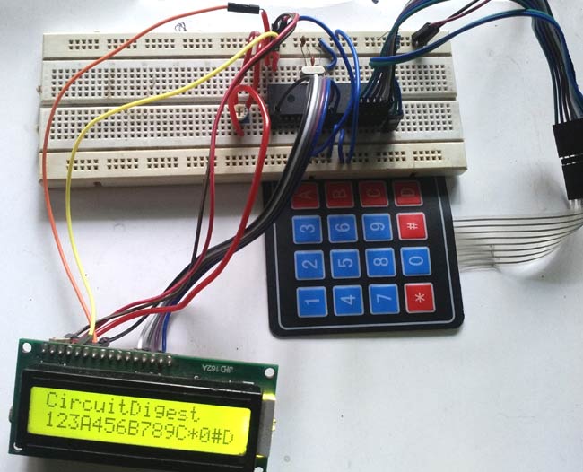4x4 Matrix Keypad Interfacing with PIC Microcontroller