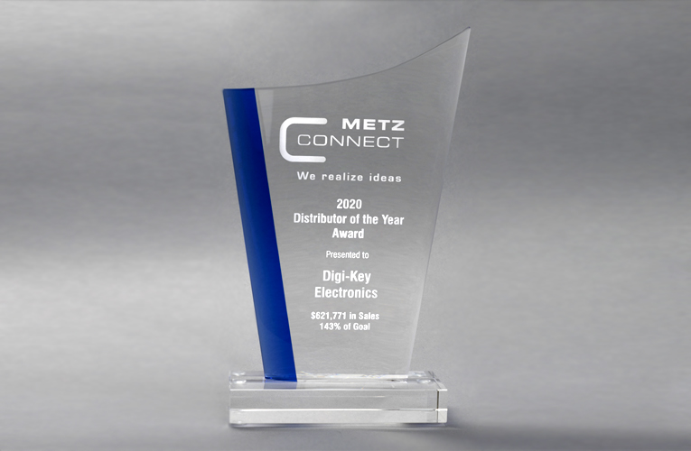 Digi-Key Electronics gets Distributor of the Year Award from METZ CONNECT 