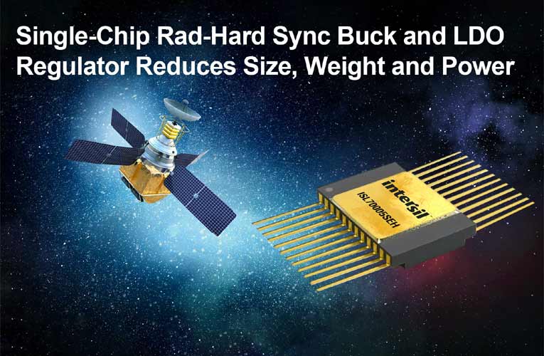 ISL70005SEH Space Grade Single-Chip Synchronous Buck and LDO Regulator