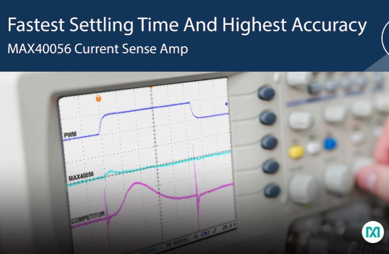 Bi-directional Current Sense Amplifier with PWM Rejection Offers High Accuracy and Fast Settling Time for Greater Motor Efficiency 
