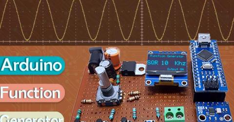 AD9833 and Arduino Based Function Generator 