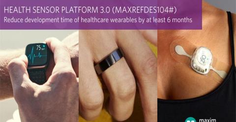 MAXREFDES104# Health Sensor Platform 3.0 from Maxim Integrated