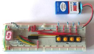 Driving a 7-Segment Display using a BCD to 7 Segment Driver IC 4511