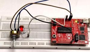 Pulse width Modulation (PWM) using MSP430G2: Controlling Brightness of LED