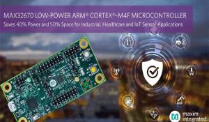 Maxim's MAX3260 Arm Cortex M4 Microcontroller